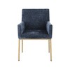 Meridian Furniture,Reeves Chenille Fabric Dining Chair, Set of 2 - 3 of 4