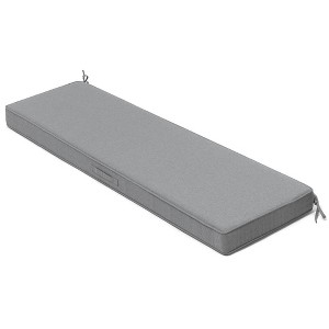 Crestlive Products Outdoor Bench Cushion with Ties Water Resistant Fabric Durable Thicken Memory Foam for Loveseat Couch Porch Swing - 1 of 4