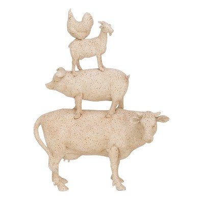 Decorative Farm Animal Set - White - Olivia & May