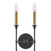 Lark Hux 2 - Light Sconce in  Black/Lacquered Brass - 4 of 4