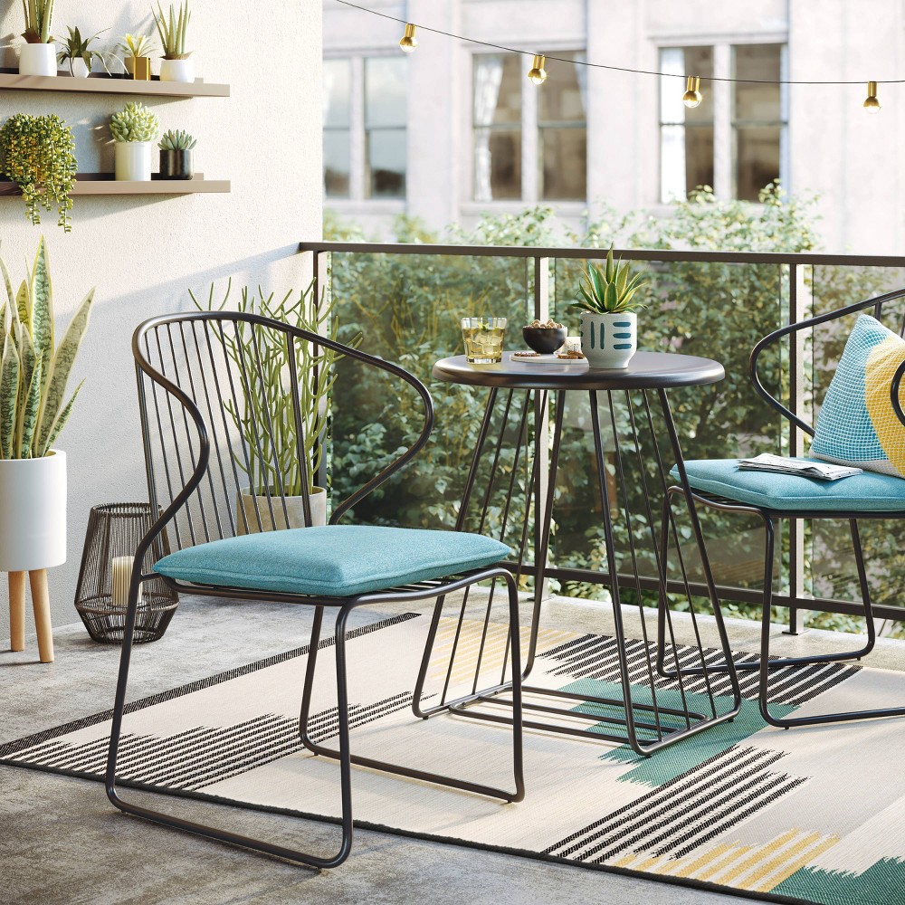 3pc Ulla Wire Patio Bistro Set Project 62