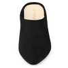 Allegra K Women's Pointed Toe Slip on Block Heel Slide Mules - 3 of 4