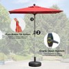 Vynxaria Rectangle Patio Umbrella - Navy Blue, Durable, UV-Resistant with Crank Lift - 2 of 4