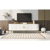 70.9" MDF Modern TV Console Table with 4 Drawers, Sideboard Cabinet with 1 Cabinet and Metal Legs for Living Room - 4 of 4