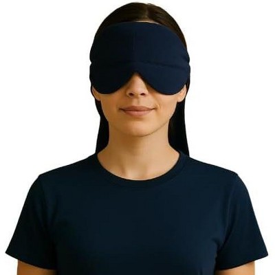 Herbal Concepts Aromatherapy Sinus Pressure Cap – Hot and Cold Therapy Headache Relief Mask Filled with Natural Herbs and Flaxseed- Blue