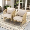 Outdoor Patio Furniture Set All Weather Wicker Conversation Set - 2 of 4