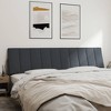 vidaXL Headboard Cushion Bedroom Hanging Upholstered Pillow Headboard Velvet - Dark Gray 76" - 3 of 4