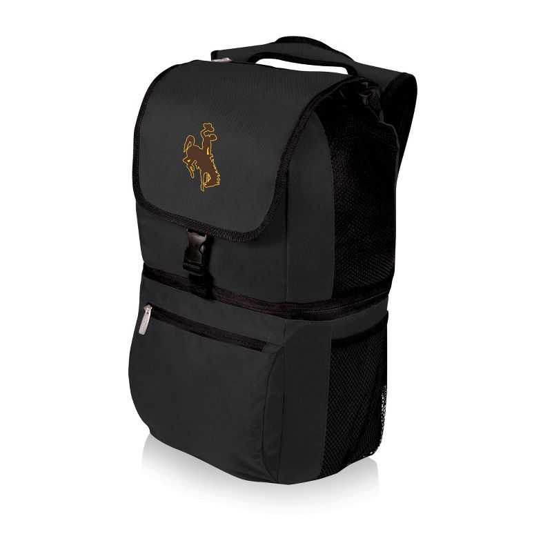 NCAA Wyoming Cowboys Zuma Backpack Cooler - Black, 1 of 4