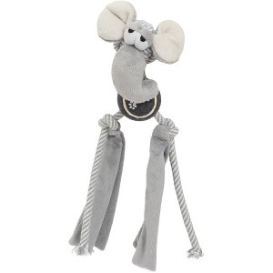 Pet Life Tennis Pawl Rope Squeaker and Crinkle Tennis Dog Toy - 1 of 1