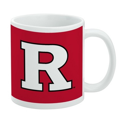 Rutgers Scarlet Knights Logo Ceramic Coffee Mug Novelty Gift Mugs for Coffee Tea and Hot Drinks 11oz White