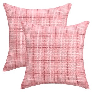 REGALWOVEN Plaid Decorative Check Soft Throw Pillow Covers  2 Pcs - 1 of 4