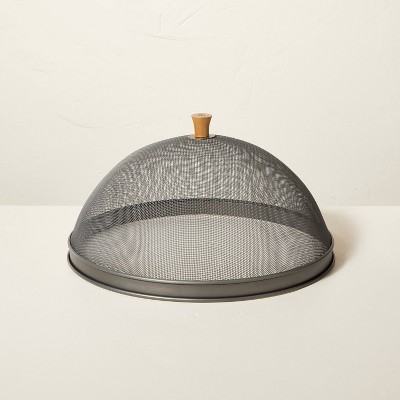 Metal Screen Food Dome with Wood Knob - Hearth & Hand™ with Magnolia