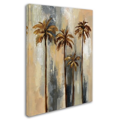 Trademark Fine Art -Silvia Vassileva 'Palm Trees II' Canvas Art