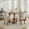 APRILSOUL37.80"Velvet Dining Chair with Handmade Tufted Trim, Solid Wood Handles on Top and Sides,Set of 2 - 3 of 4