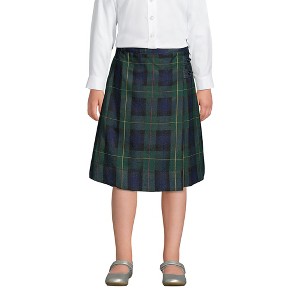 Lands' End School Uniform Kids Plaid A-line Skirt Below the Knee - 1 of 3