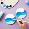Bright Creations Set of 12 Round Unglazed Ceramic Tiles with Cork for Crafts, White DIY Craft Coasters, 4 In - 2 of 4