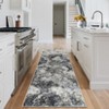 Machine Washable Area Rugs for Living Room, Modern Abstract Bedroom Rug, Low Pile Non-Slip Carpet - 2 of 4