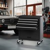 VYNXARIA 4-Drawer Rolling Tool Chest, Cabinet with 4 Wheels Tool Chest with Drawers, Suitable for Garages, Warehouses, Workshops, Repair Shops, Black - 3 of 4