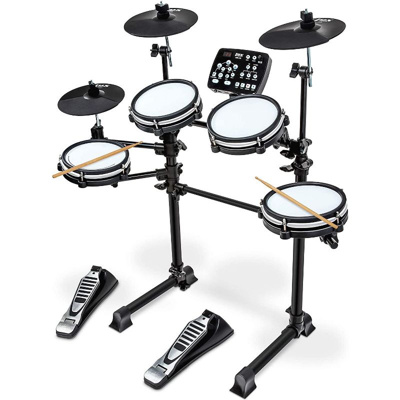 LyxJam 7-Piece Electronic Drum Set, Professional Electric Drums Kit, 1 of 8