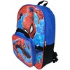 Spider-Man Backpack 16" & Insulated Lunch Bag Detachable 2-Pcs Marvel Boys Blue - 4 of 4