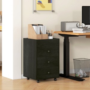NicBex 3-Drawer File Cabinet with Wheels Mobile Filing Under Desk Storage with Removable Tray Storage Cabinet for Home, Office - 1 of 4