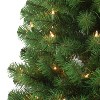 4.5ft Puleo Pre-Lit Slim Northern Fir Artificial Christmas Tree Clear Lights: Hinged, Indoor Use, Metal Base - 3 of 4