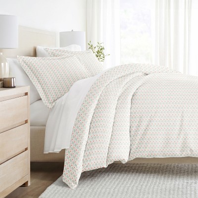 Modern Geometrics & Thatch Pattern 3PC Duvet Cover & Shams Set, Ultra Soft, Easy Care - Becky Cameron