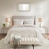 Gulches Gia 2 Piece White Solid Back Print Long Fur Twin Comforter Set - 2 of 4