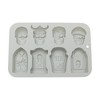 Unique Bargains Candy Mould 8-Cavity Tombstone Skull Candy Mould Hand Wash 7.8"x5.2"x0.91" 1 Pc - 3 of 4