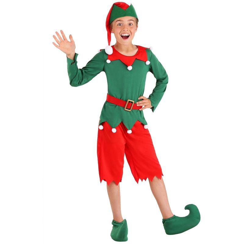 HalloweenCostumes.com Boy's Santa's Helper Costume, 1 of 4