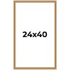 PosterPalooza | Refined Gold Picture Frame - UV Acrylic, Foam Board Backing, Hanging Hardware - 2 of 4