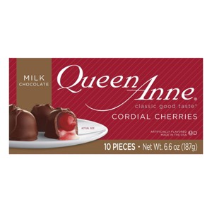 Queen Anne Christmas Milk Chocolate Cordial Cherries - 6.6oz - 1 of 3