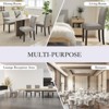 Parsons Dining Chairs Set of 2, Upholstered Fabric Kitchen Chairs with Nailhead Trim for Dining Room - 4 of 4