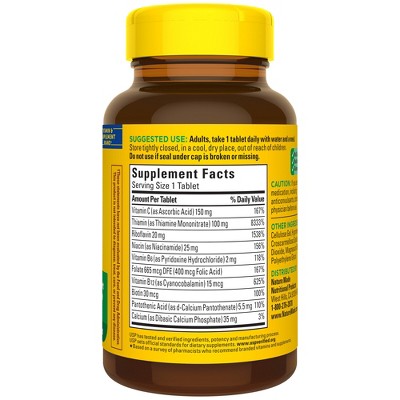 Nature Made Super B Complex with Vitamin C and Folic Acid Tablets - 140ct