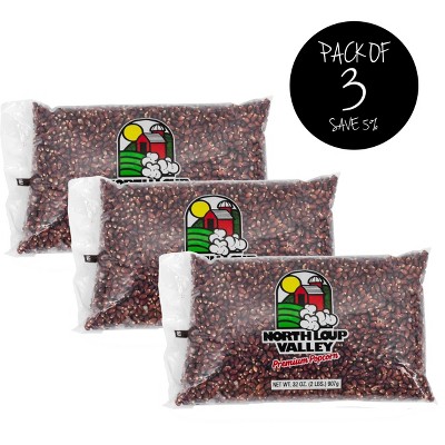 Popcorn County USA  2 lb Red Un-Popped Popcorn Kernels - Pack of 3