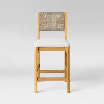 Bowman Counter Height Barstool Woven and Wood - Threshold™