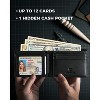 AirTag Wallet- Bifold Top Grain Leather AirTag Wallet for Men, Minimalist Front Pocket Wallet - 4 of 4
