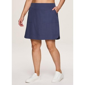 RBX Active Women's Longer Length Quick Drying Lightweight Travel Tennis Golf Skirt with Built-In Shorts and Pockets - 1 of 4