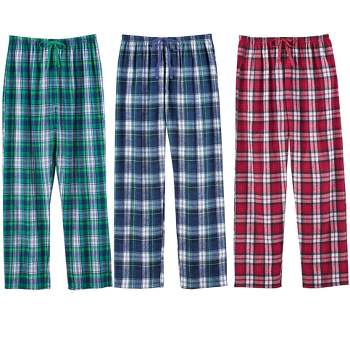 Collections Etc 3-Pack Ladies Cozy Flannel Pajama Pants