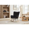 Bella Depot Upholstered Glider Rocking Chair with Solid Wood Legs - 4 of 4