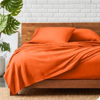  Horbaunal Burnt Orange Queen Size Sheet Set - 6 Piece Luxury  1800 Thread Count Bedding Sheets & Pillowcases - 16 Inch Deep Pocket  Microfiber Bedding Set - Soft & Wrinkle Bed Sheets : Home & Kitchen