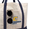University of Tennessee at Chattanooga Primary Logo Canvas Tote Bag With External Pocket, Reusable Shoulder Bag for Shopping, School, Beach - 2 of 4