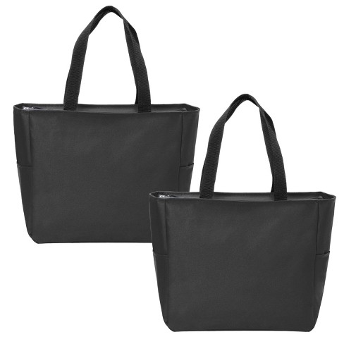 Canvas tote bags discount with zipper target