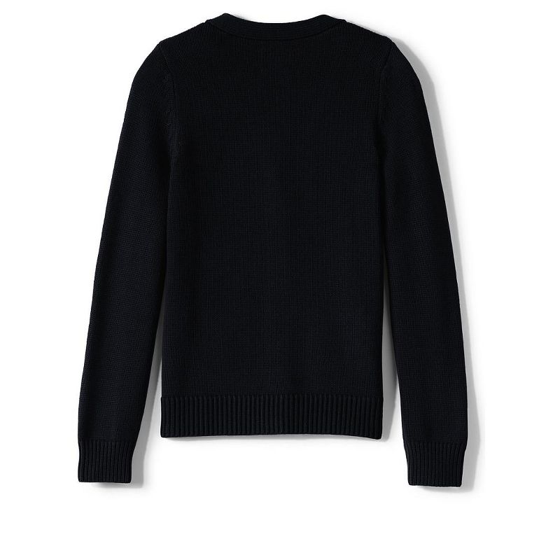 Lands' End School Uniform Women's Cotton Modal Button Front Cardigan Sweater, 5 of 6