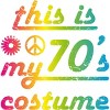 Men's Design By Humans This Is My 70s Costume Funny 70s Show Halloween 1970s Gifts 70s By dogsandhugs Tank Top - 2 of 3