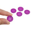 Unique Bargains Sewing Resin Round Flat 4-Hole Replacement Craft Buttons 20 Pcs - 4 of 4