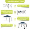 12x12 FT Gazebo Outdoor Canopy Tent, with Mosquito Netting, 4 Sandbags & Wheeled Bag, Double Tiers & Mesh Netting, for Backyard - 4 of 4
