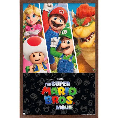 Trends International The Super Mario Bros Movie Group Framed Wall