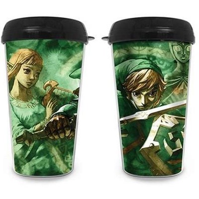 The Legend of Zelda Link and Zelda Travel Mug - Thumbnail 4