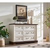 Lyngins Farmhouse Drawers Dresser with Antique Tone Pulls,Wood Chest of Drawers with Base,Storage Furniture for Bedroom,Living Room - 2 of 4